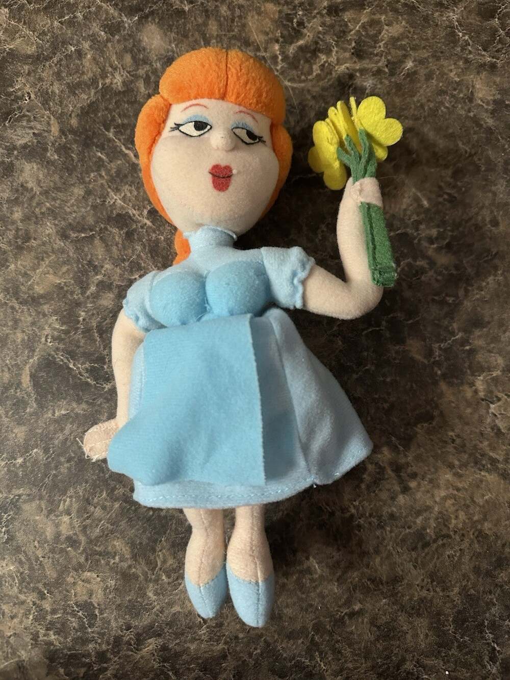 Stuffins The Adventures of Rocky and Bullwinkle Friends Nell Fenwick Plush
